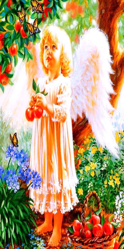 angel niño con alas