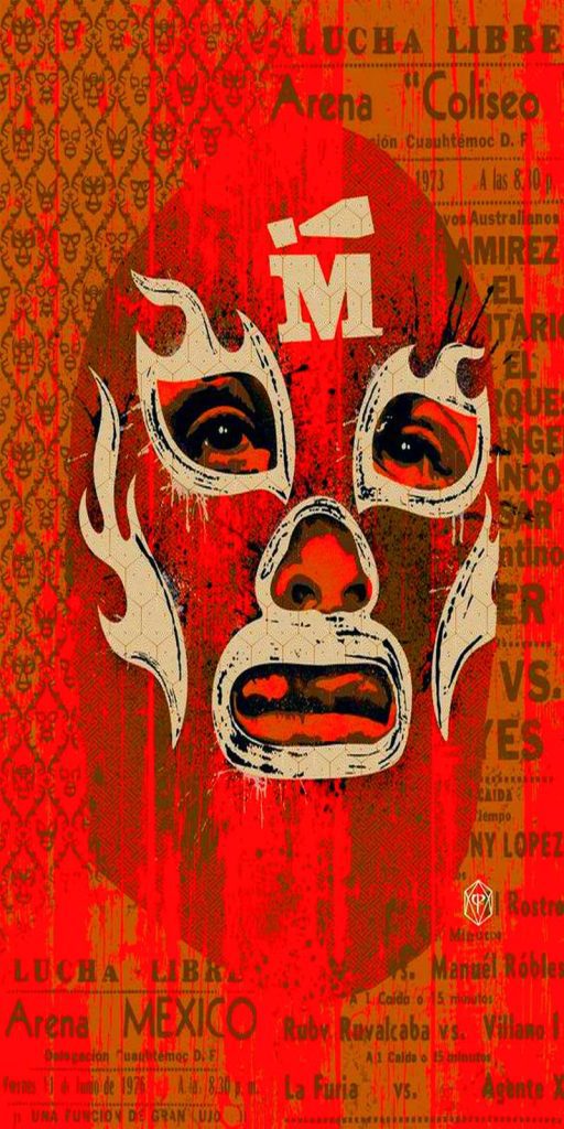 Mascara de luchador mexicano