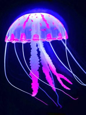 medusa iluminada color neon