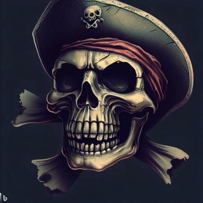 calavera pirata