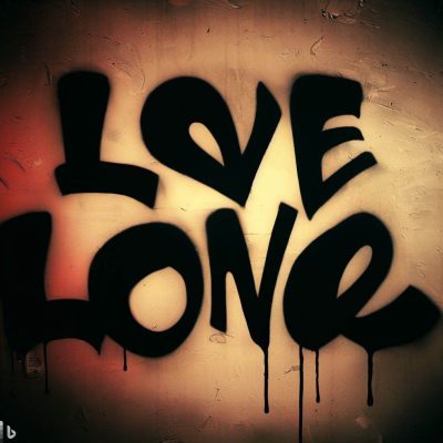 La palabra Love en grafiti