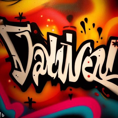 El nombre Daniela en grafiti