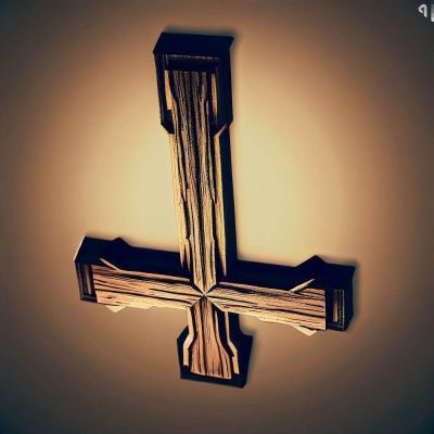 Cruz de San Pedro: Una cruz en la que el brazo horizontal es más corto que el vertical, en referencia a la crucifixión invertida de San Pedro.