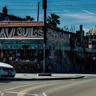 A cholo neighborhood, capturing the streets, the graffiti walls and the iconic places that define the identity of a cholo neighborhood.