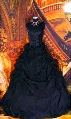 vestido negro gotico
